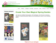 Tablet Screenshot of daffodilbulbs.com.au